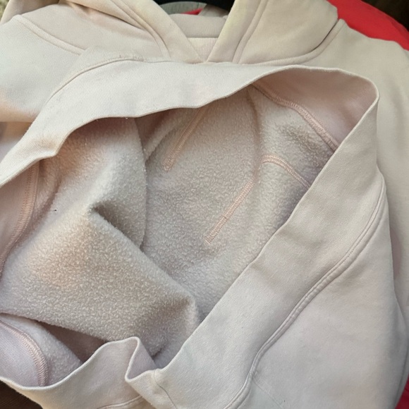 Lululemon Graphic All Yours Logo Hoodie Light Pink 8 & 21”ptp💎Retail $118 - Picture 5 of 6
